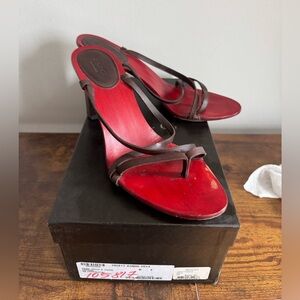 Gucci Pelle S Cuolo Lifford Dark Chocolate Size 8